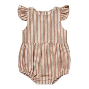 Rylee & Cru | Amelia Romper - Stone Stripe